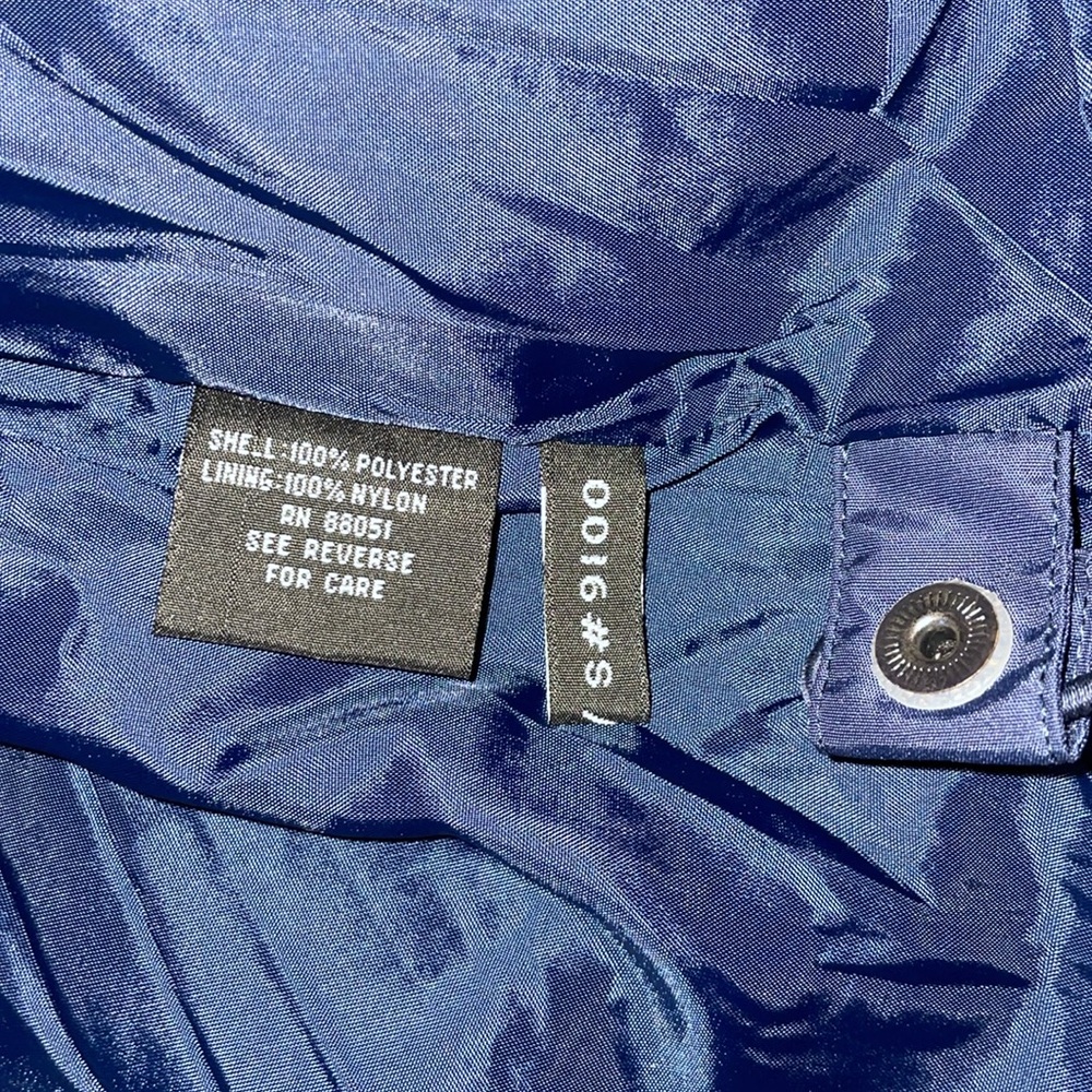 NWT TRI-MOUNTAIN MENS Blue & Black Hooded Jacket.  Size Medium - Picture 8 of 11